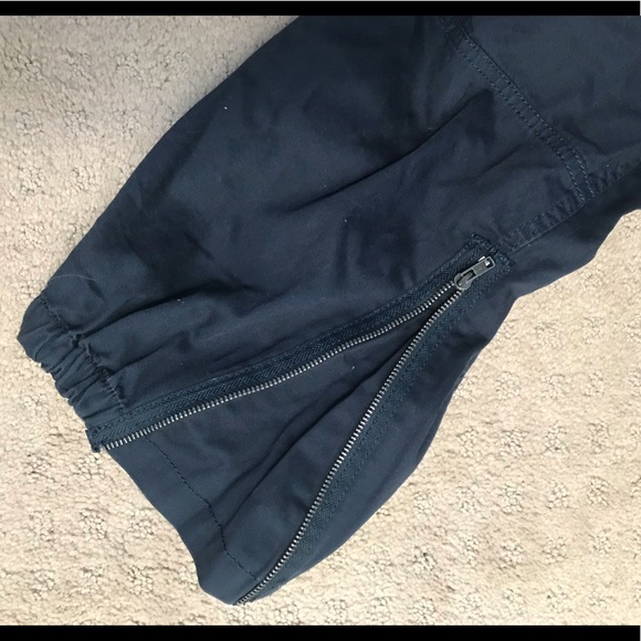 NWT Eddie Bauer Navy Blue Crop Pants XL Cotton - Picture 3 of 4